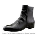 ブーツ ビジネスシューズ チェルシーブーツ ビジネス サイドジップブーツ メンズ チャッカーブーツ 革靴 本革 プレーントゥ サイドジッパー 紳士靴