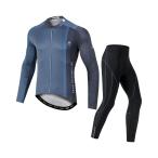  велоодежда верх и низ в комплекте велосипед одежда джерси трико длинный рукав мужской 3D накладка имеется . пот скорость .