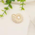 ブローチアクセサリ淡水パール真珠華...