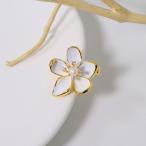 ブローチアクセサリ淡水パール真珠花...