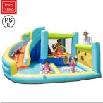 ショッピングプール すべり台 大型 プール 滑り台付き 折りたたみプール 3m 子どもプール 家庭用プール 大きい 多機能 キッズ プール 岩登り 水遊び 猛暑対策 室内室外 1-4人用 こども プレゼ