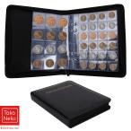コインアルバム 硬貨ケース コイン収納 コインファイル360枚収納可能 バインダー式 ファスナー付き コイン アルバム コレクション ホルダー 収納ファイル コイン