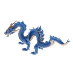 リアル 動物モデル 龍の模型 伝説のドラゴン 子供 教育玩具 教材 学習 認識玩具 想像力 全3色  青  29X8.3X9.1cm