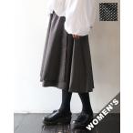 ショッピング水玉 【10％OFFクーポン対象】ホームスパン スカート homspun レディース 水玉プリント ラップフレアスカート BLACK 4511 送料無料