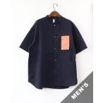 カトー シャツ KATO` メンズ スタンドカラー半袖シャツ BLACK KS2413231 送料無料