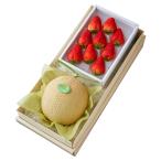 ショッピングメロン 新宿高野 マスクメロン＆紅ほっぺ苺9 #29100