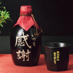 父の日☆本格麦焼酎陶器ボトル・オリジナルグラスセット