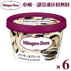 ショッピングお中元 アイス ハーゲンダッツ ミニカップクッキー＆クリーム 6入(アイスクリーム アイス ギフト 熨斗対応 母の日 父の日 敬老の日 お中元 お歳暮) (冷凍) 本州一部送料無料