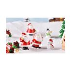 スノードーム クリスマス サンタクロース12種 ミニ テラリウム フィギュア ミニチュア コケリウム 苔テラリウム 苔 コケ 苔テラリウム アクアリウム