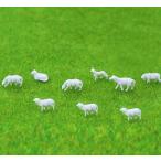 Yahoo! Yahoo!ショッピング(ヤフー ショッピング)白羊 ひつじ 模型 大サイズ 1：87 DIY 動物フィギュア 塗装動物 情景コレクション 鉄道模型 ジオラマ 建築模型 電車模型