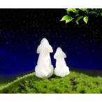 テラリウム いぬ 白い犬親子 テラリウム フィギュア スノードーム ミニフィギュア コケリウム ミニチュア アクアリウム ジオラマ 箱庭 かわいい おしゃれ