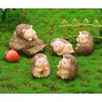 動物フィギュア ハリネズミ3体セット はりねずみ コケリウム テラリウムフィギュア ミニチュア 動物 箱庭 テラリウム ハンドメイド スノードーム 苔盆栽