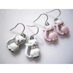 スリーピングキャットピアス/イヤリ...