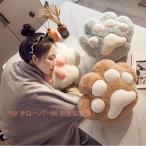クッション ブランケット 膝掛 毛布 猫 ねこ ネコ 肉球 大きい カワイイひざ掛け 膝掛け 抱き枕 クローバーあったかグッズ 防寒 昼寝
