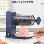 かき氷機 かき氷器 電動 家庭用 ふわふわかき氷機 とろ雪USB充電式 ワンボタン ハーフ氷 ミックス氷 台湾風 イベント フェス お祭り