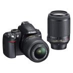 ニコン Nikon D3000 18-55mm 55-200mm ダブル