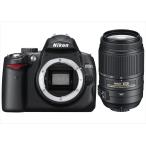 ニコン Nikon D5000 AF-S 55-300mm VR 手振れ補正望遠レンズセット デジタル一眼レフカメラ 中古