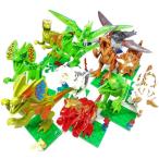【ぴぴっと】 恐竜 組み立て フィギュア ブロック 互換性 おもちゃ 子供 知育玩具 ダイナソーパック 12体 セット
