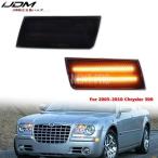 【並行輸入品】クライスラー300 300c 2005-2010用LEDサイドマーカーライト ラバーフロントバンパー シグナルライト スペアライト 2個