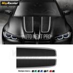 カーボンビニールボンネットストライプステッカー 車エンジンカバー bmw m3 g80 g81 m 競技 スポーツ 2024 2023 2022 2021 2個