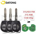 datong world-スズキ用リモートコントロールカーk0ey スイフトジニーsx4 alto vita ignisスプラッシュ 315/433mhz id46チップ 交換キー