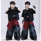  мужчина блокировка Dance заклепки arm Kids танцевальный костюм hip-hop Jazz Dance выставить Kids Cheer ребенок одежда брюки k-pop костюм jazz hiphop Корея группа 