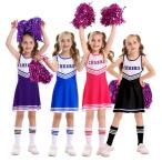  One-piece Cheer Dance Kids женский танцевальный костюм девочка отвечающий .. юбка отвечающий .. Cheer девушка Kids Dance женский форма Cheery da- маскарадный костюм для 