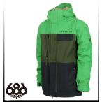 【SALE】【686】シックスエイトシックス Authentic Smarty Form Jacket Green Colorblock ジャケットメンズ