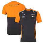 （1500円OFFクーポン）2024 マクラーレン F1 チーム オフィシャル セットアップ Tシャツ グレー McLaren