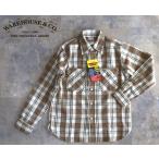 ショッピングSHIRTS WAREHOUSE ウエアハウス FLANNEL SHIRTS B柄 Brown ネルシャツ