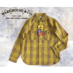 WAREHOUSE ウエアハウス FLANNEL SHIRTS A柄 / MUTARD ネルシャツ