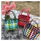 PPバッグ ビニール 浴衣 おしゃれ カゴバッグ かごバック トート ビニールバッグ 耐水 買い物かご 買い物カゴ エコバッグ レジャーバッ