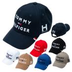 トミーヒルフィガー ゴルフ キャップ 帽子 メンズ レディース ロゴ スポーツ サイズ調節 黒 白 ネイビー 赤 青 緑 ピンク 黄色 THMB903F