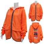 Yahoo! Yahoo!ショッピング(ヤフー ショッピング)ディセンバーメイ ゴルフ パーカー フルジップ ワッフル フーディー ニット 長袖 トップス 蛍光色 オレンジ ブランド 春 秋 冬 4-105-1201 DECEMBERMAY TOKYO