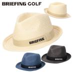 ブリーフィング ゴルフ ストローハット メンズ 中折れハット ハット 帽子 ゴルフキャップ ゴルフウェア 無地 ロゴ ブランド BRIEFING GOLF BRG241MC8