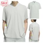 アディダス ゴルフ Tシャツ メンズ 半袖 シャツ Vネック ルーズフィット エアロレディ 吸湿性 ストレッチ ゴルフウェア ブランド 無地 ロゴ KTN40 adidas golf