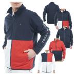 トミーヒルフィガー ゴルフ ブルゾン メンズ 長袖 ジャケット ウインドジャケット フルジップ 撥水 ストレッチ 防風 ゴルフウェア ブランド 無地 THMA567