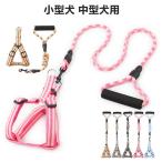 春夏最適！ソフト犬用ハーネスリード&リード２点セットペット用品大型犬小型犬中型犬 ペットグッズ 犬用猫用胴輪首輪サイズ調整可ペットグッズお出かけ用品