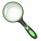 LIKENNY 手持ちルーペ 虫眼鏡 レンズ径65mm 高倍率タイプ 超観察ルーペ 拡大レンズ 新聞 読書用 鑑定用 高齢者及び専門家使用可