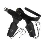 ウエスタン BLACK HAWK ブラックホーク リボルバー2丁用ガンベルト◆銃 ダブルガンホルスター 西部劇