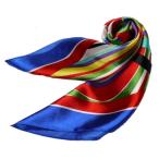 かわいいシルク調スカーフ　中判 60cm正方形スカーフリボン　事務服 企業制服スカーフ 　手首に、デニムに、バッグに、無限に使える人気柄スカーフ激安