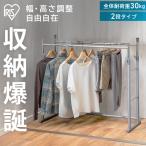 ハンガーラック スリム 頑丈 おしゃれ パイプハンガー ラック 一人暮らし 新生活 アイリスオーヤマ 押入れクローゼットハンガー 2段タイプ OSH-Y27