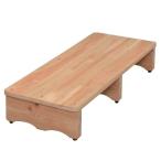 (幅90×奥行35×高さ15cm)ひのきの玄関踏み台 900  アイリスオーヤマ