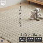 ラグ カーペット ラグマット カーペット 洗える 北欧 厚手 夏 夏用  2畳 185×185m  タオルタッチラグ アイリスオーヤマ ORG-T1818