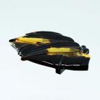 本べっ甲帯留茨布透かし入り竹.笹型...