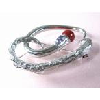 血赤珊瑚ブローチアメジスト付シルバ...