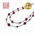 アフリカ珊瑚ロングネックレスカット...