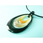 Yahoo! Yahoo!ショッピング(ヤフー ショッピング)白黒 水牛 滴型 三重 ネックレス アジャスター付き40センチ 革紐 （のし等ギフト対応無料）  天然素材で軽い ネックレス