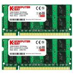 Komputerbay 4GBメモリ 2枚組 DDR2 533MHz PC2-4200 2GBX2 DUAL 200pin SODIMM ノート パソコン用 増設メモリ 4GB デュアル