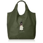 Yahoo! Yahoo!ショッピング(ヤフー ショッピング)[オーエフエス] エコバッグ ネコ柄 コンパクト 1712-5M88-01 カーキ